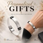 Personalized Silicone Bracelet with Custom Engraved Name