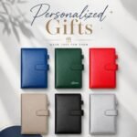 Personalized A5 notebook with custom name and simple packaging