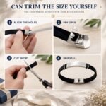 Personalized Silicone Bracelet Custom Engraved Name Gift - Image 4