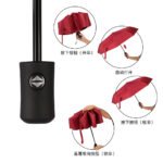 Custom Automatic Folding Umbrella with Logo | Corporate Gift Malaysia - Image 3