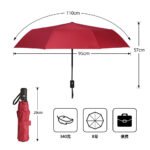 Custom Automatic Folding Umbrella with Logo | Corporate Gift Malaysia - Image 2