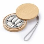 6 in 1 Bamboo Fast Charging Cable 60W with Multi Connectors - Image 2